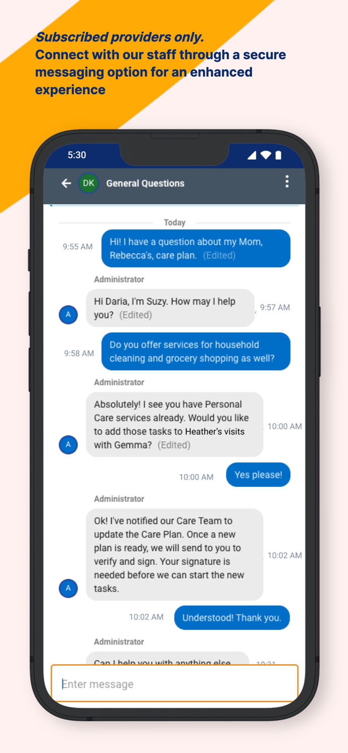 AlayaCare Family Portal
