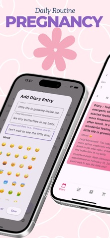 Pregnancy Diary Routine Screenshot 2 of 6