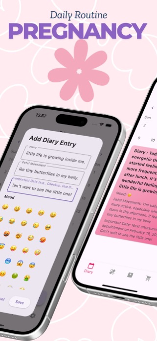 Pregnancy Diary Routine Screenshot 2 of 6