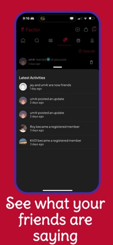 Factor social Screenshot 9 of 10