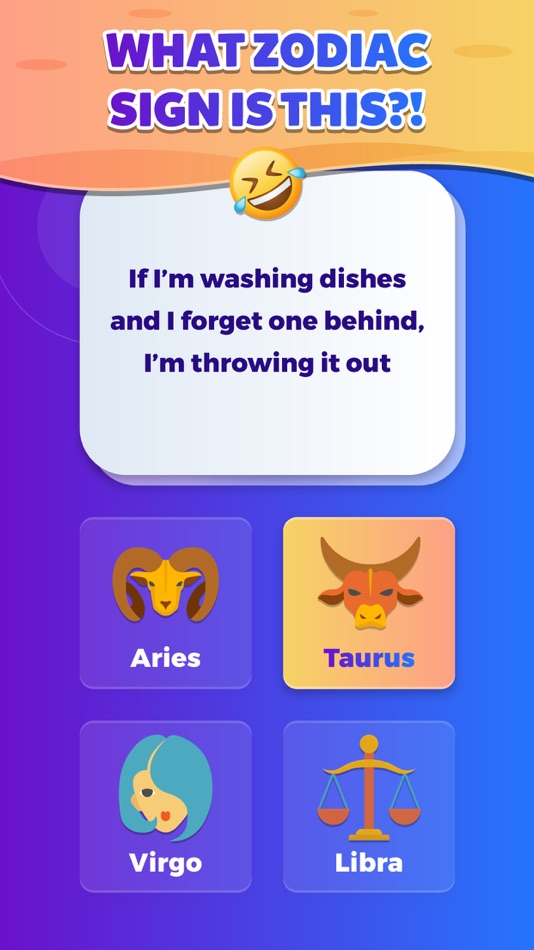 #1. What Zodiac Sign Is This® Quiz (iOS) Av: APPWITHTHAT LLC