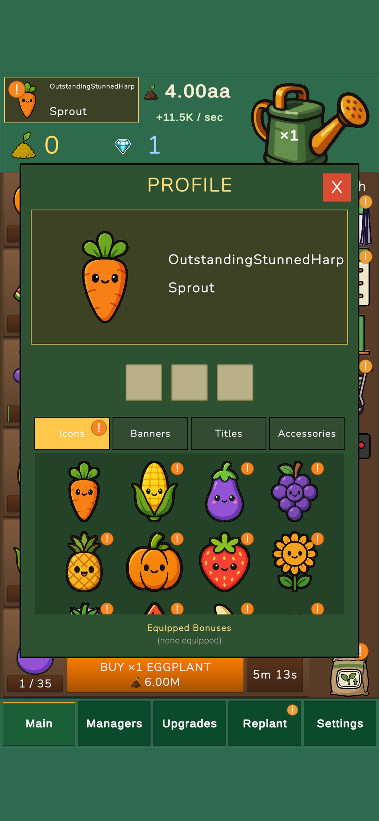 Garden Idle