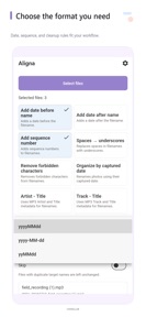 Aligna - File Renamer screenshot