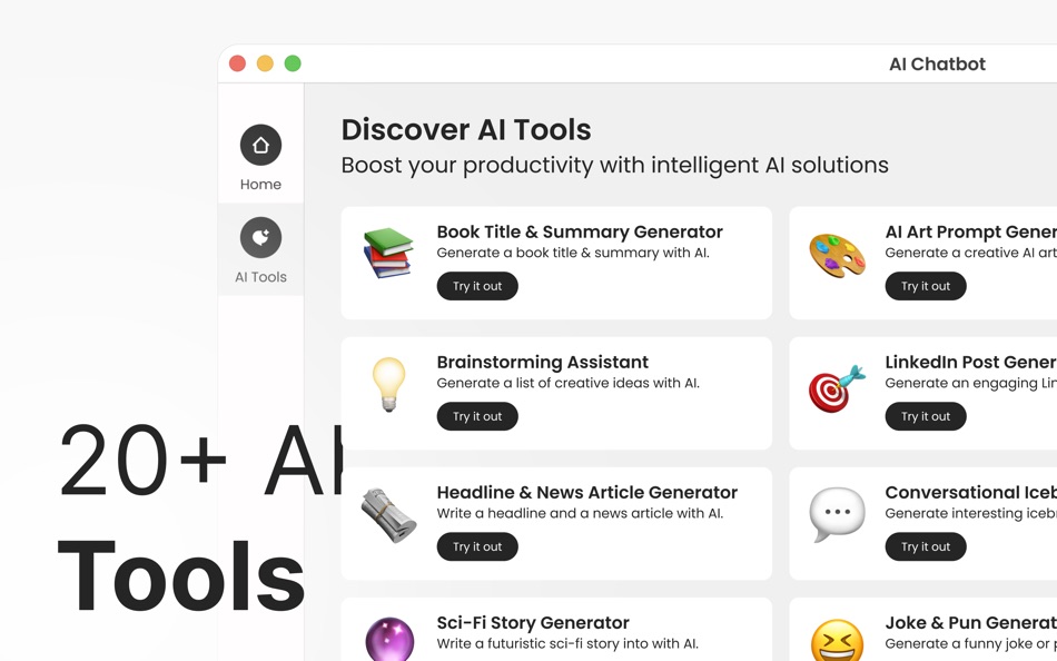 #3. AI Chat Bot Assistant - Chatly (macOS) 게시자: Muhammad Waleed