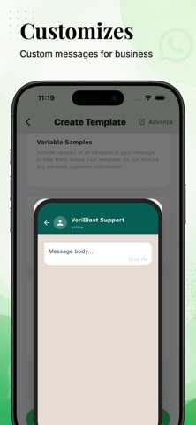 VeriBlast: WA Business CRM iPhone screenshot