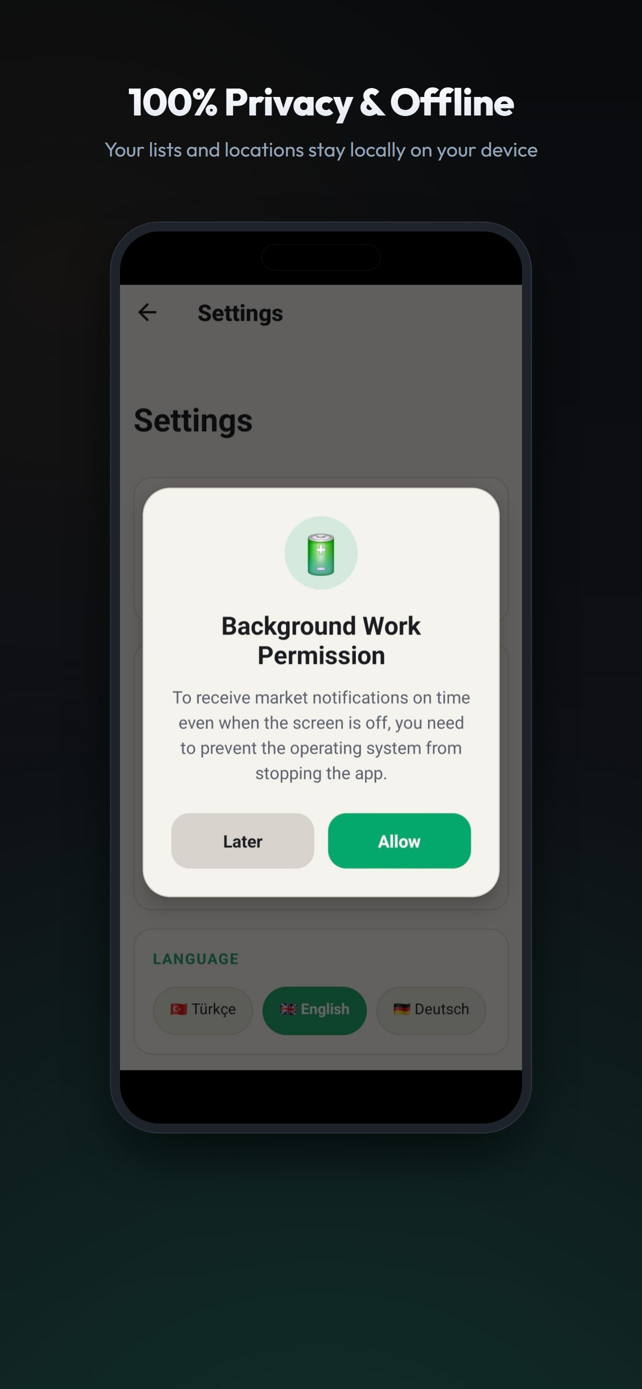 Sepet: Shopping List & Alerts