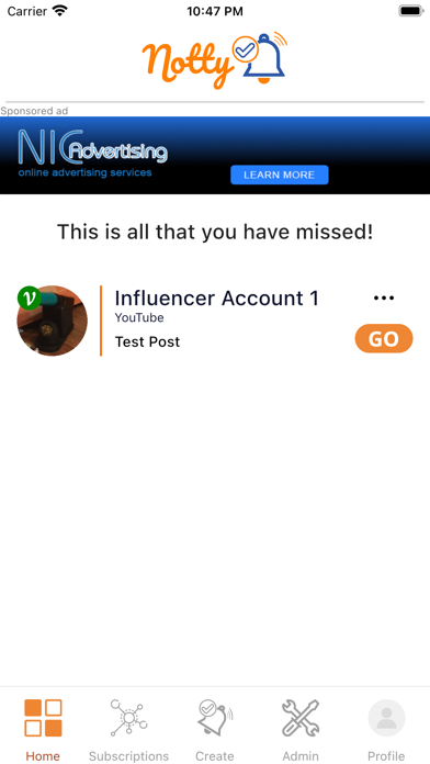Get Notty iPhone screenshot 1 - Social Networking app