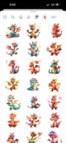 Firework Dragon Stickers Screenshot 2 of 4