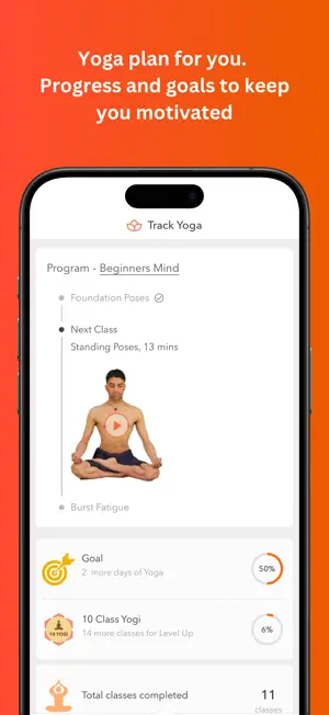 Track Yoga – A Simple Yoga App screenshot 1
