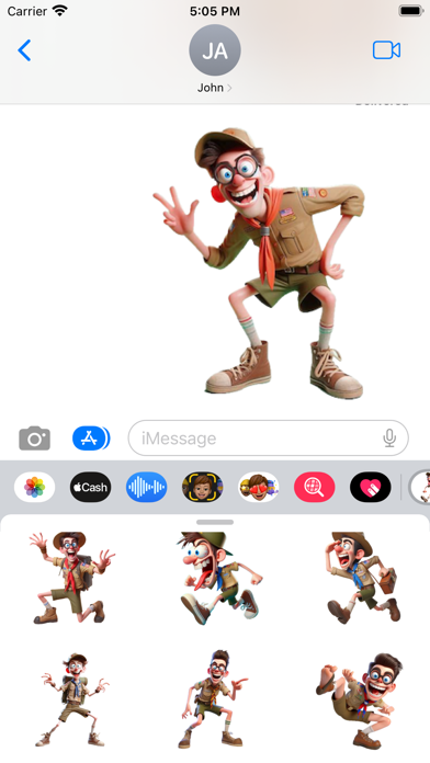 Boy Scout Stickers Screenshot