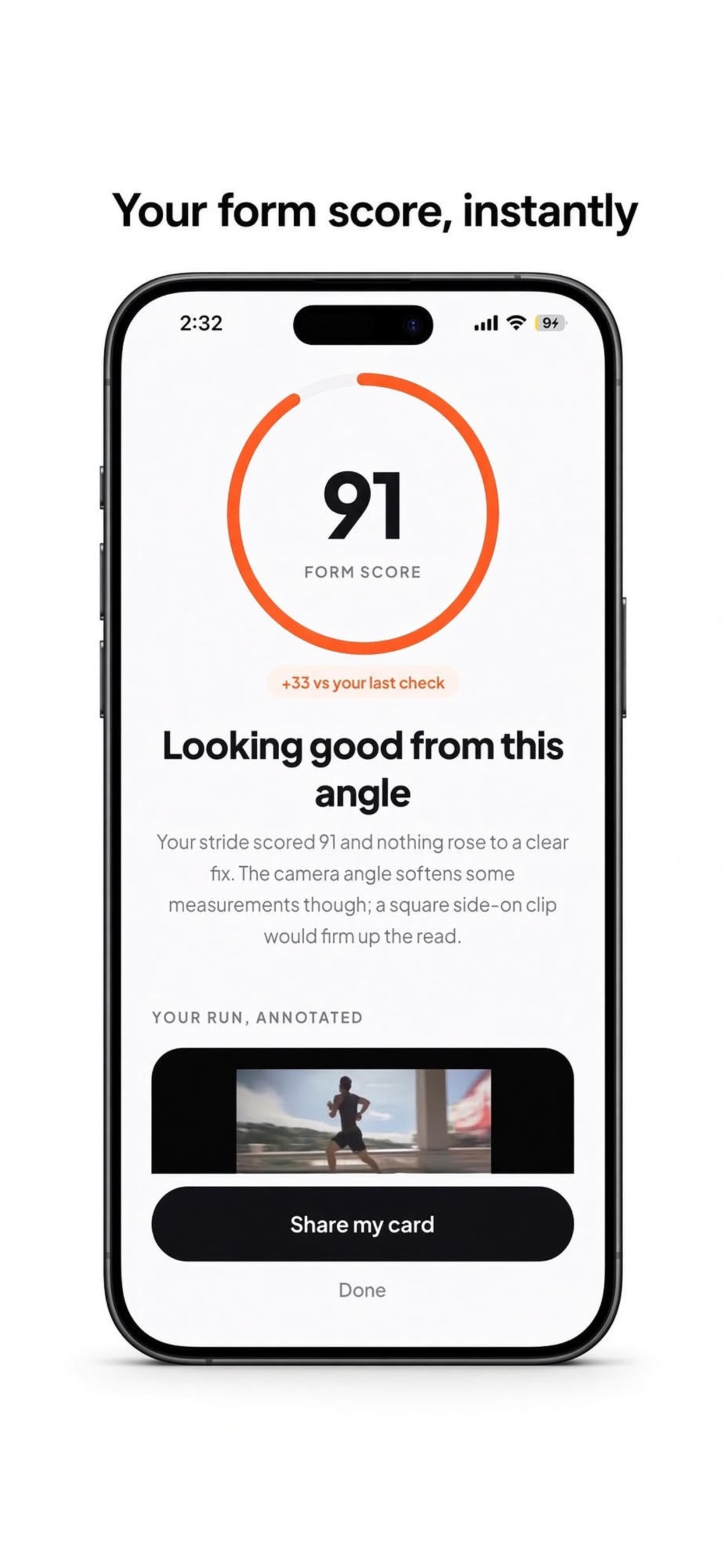 StrideCheck: Running Form AI screenshot 2