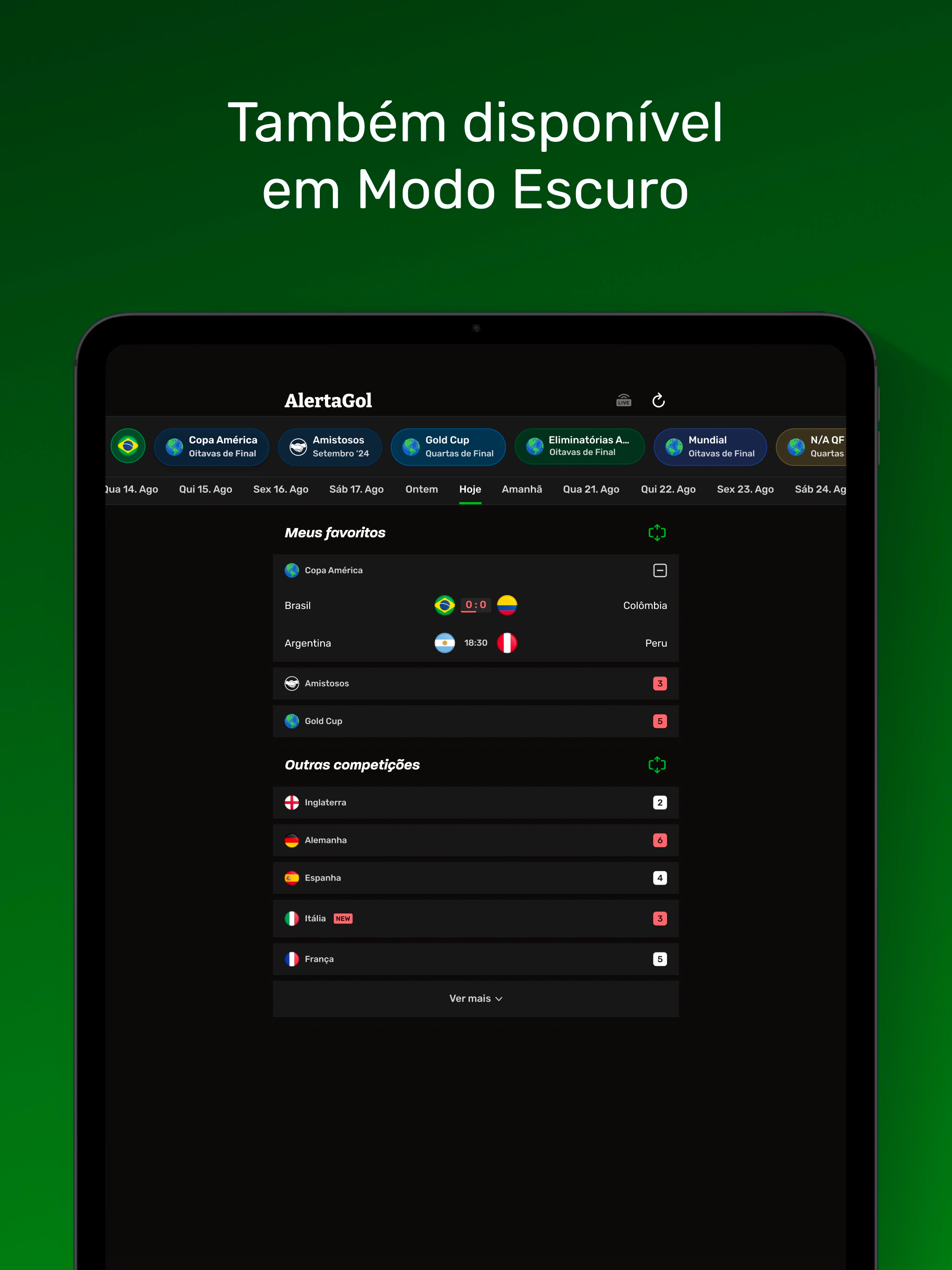 AlertaGol - Placar de Futebol