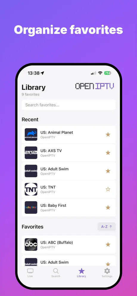 OpenIPTV 开放式IPTV播放器应用截图