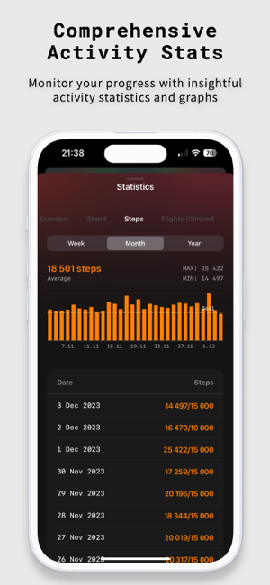 ‎Track Fitness & Activity Screenshot