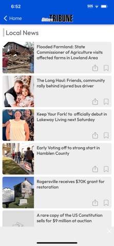 Citizen Tribune iPhone screenshot