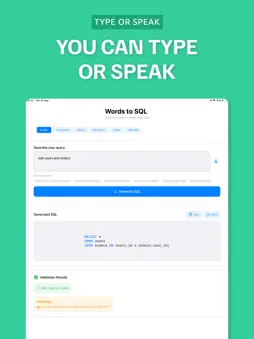 Words to SQL Script Generator screenshot 5