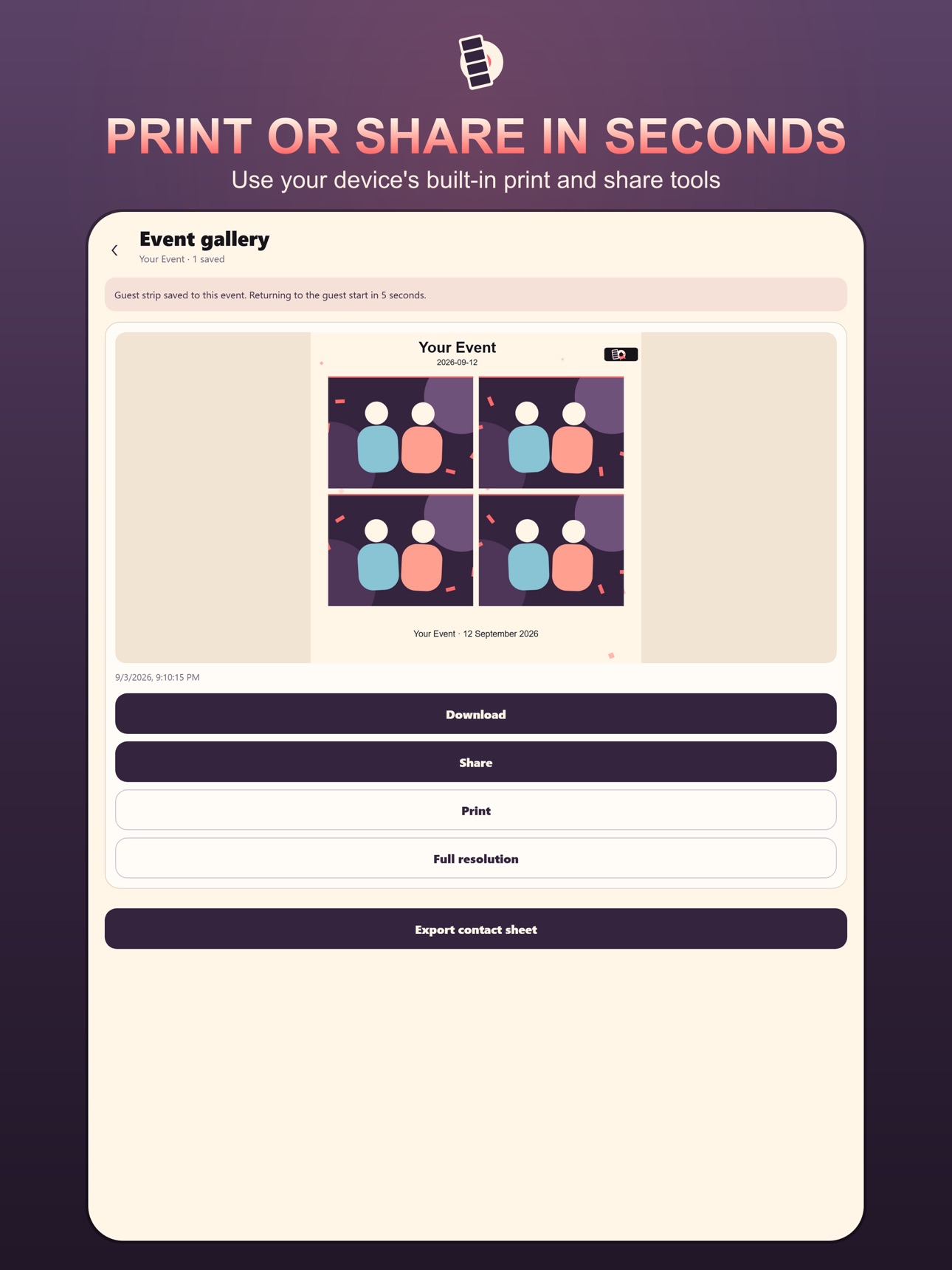 Screenshot 12 of Photo Kiosk for Events