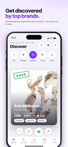 InfluencerMetric iPhone screenshot