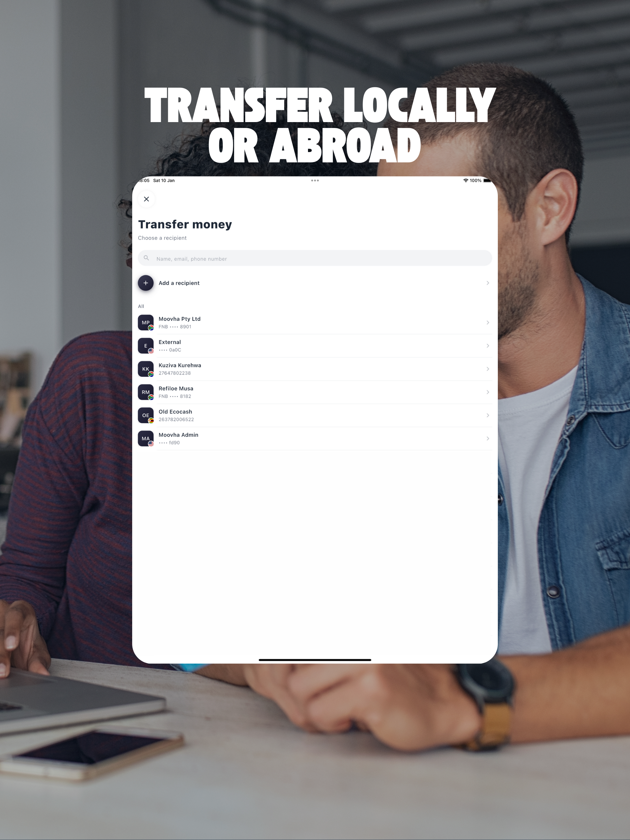 Moovha - USD & Rand Wallet screenshot 7
