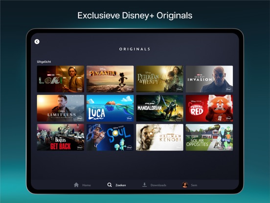 Disney+ iPad app afbeelding 2