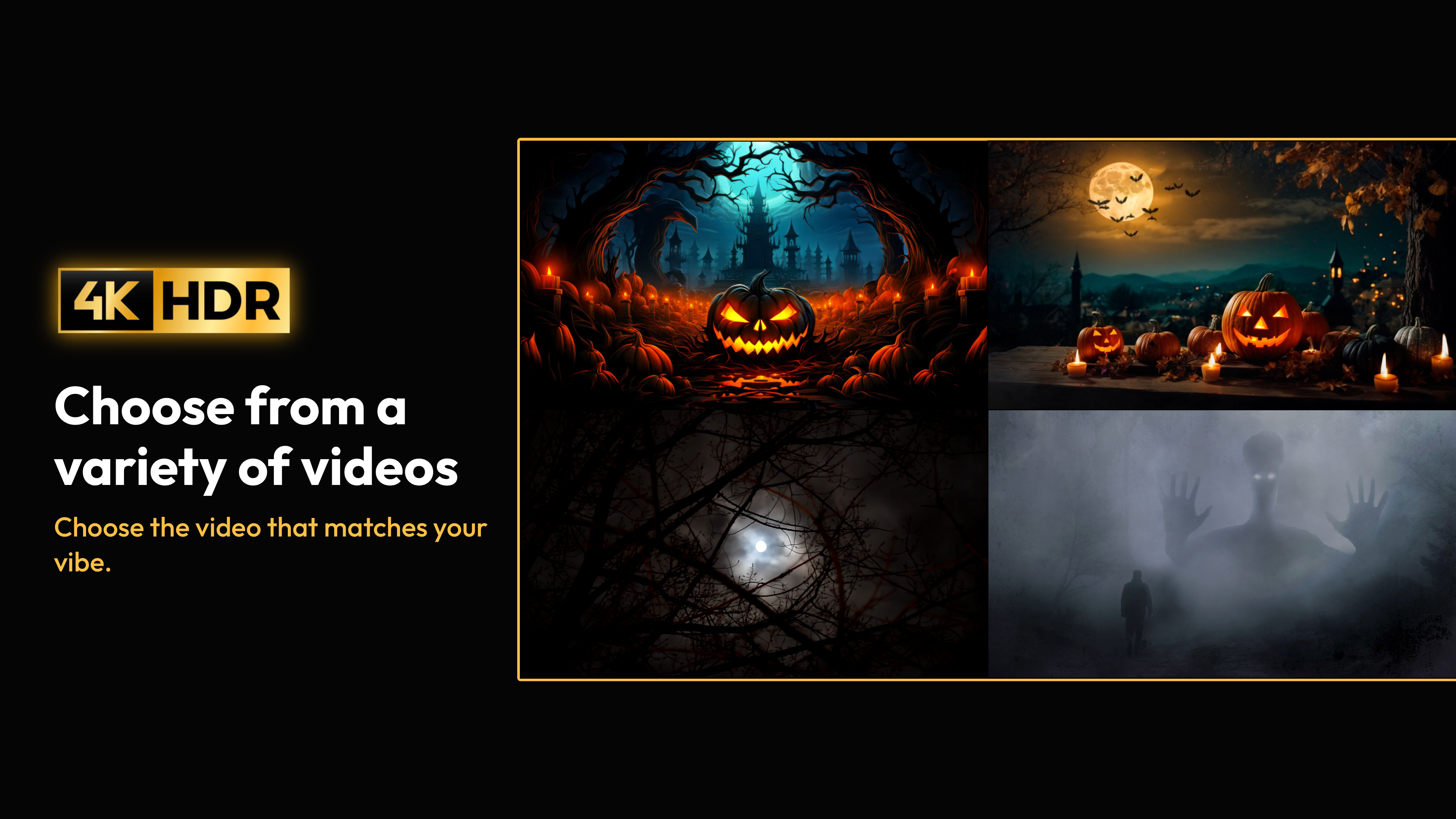 Spooky Halloween Ambience: 4K screenshot 2