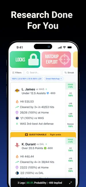 Parlay Analyzer: Player Props screenshot 3