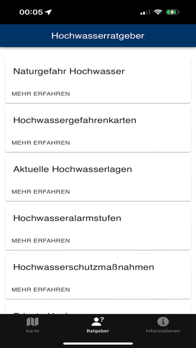 HochwassergefahrST Screenshot