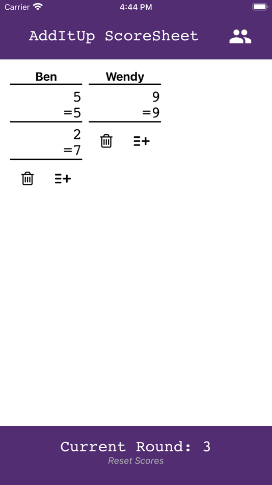 #1. AddItUp ScoreSheet (iOS) 由: Benjamin Messick