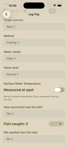 My OWL Fishing iPhone screenshot