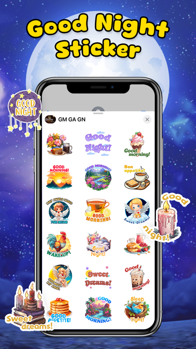 Good Morning & Night Stickers Screenshot