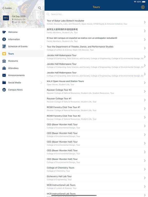 Screenshot #6 pour UC Berkeley / Cal Event Guides