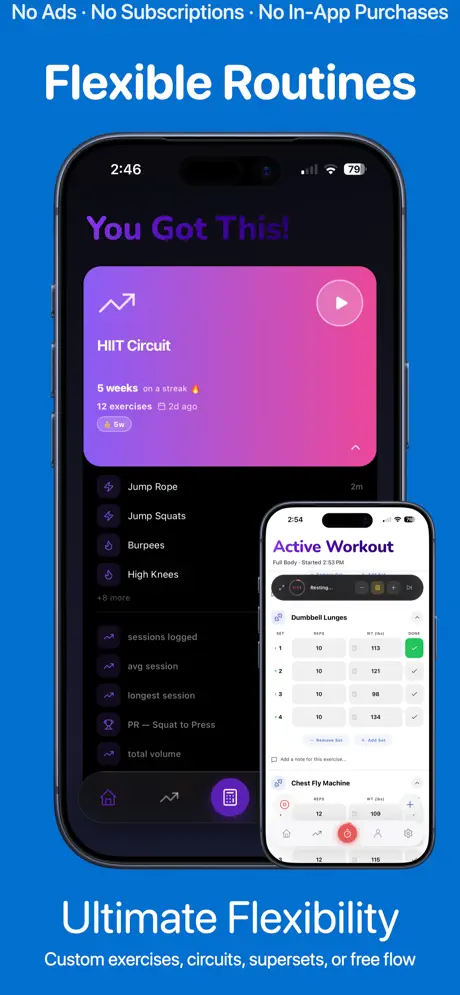 You Got This! Workout Tracker 应用截图
