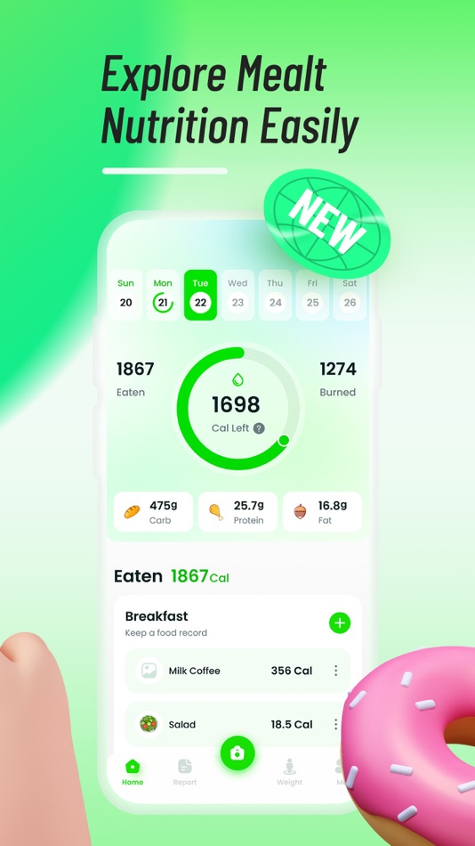 #2. CalorieScan:AI Calorie Tracker (iOS) 由: Runtopia Technology Co.
