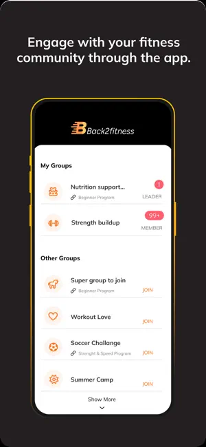Back2fitness Online screenshot 3