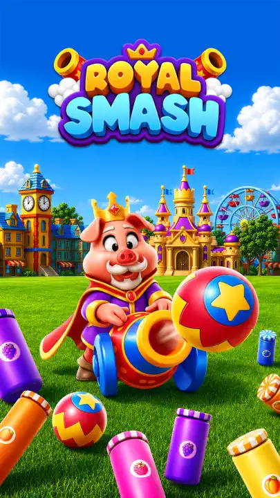 Royal Smash! : Physics Puzzle iPhone Ekran Görüntüsü 1