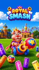 Royal Smash! - Physics Puzzle screenshot