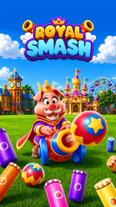 Royal Smash! - Physics Puzzle screenshot 1