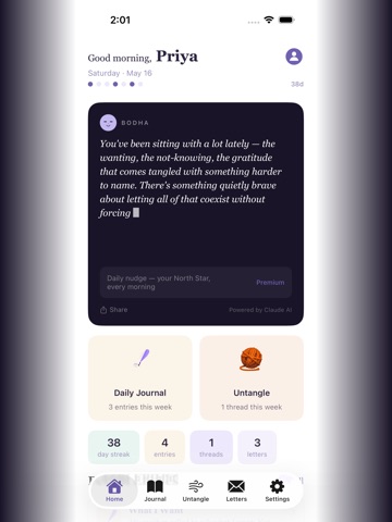 Bodha: Journal iPad screenshot