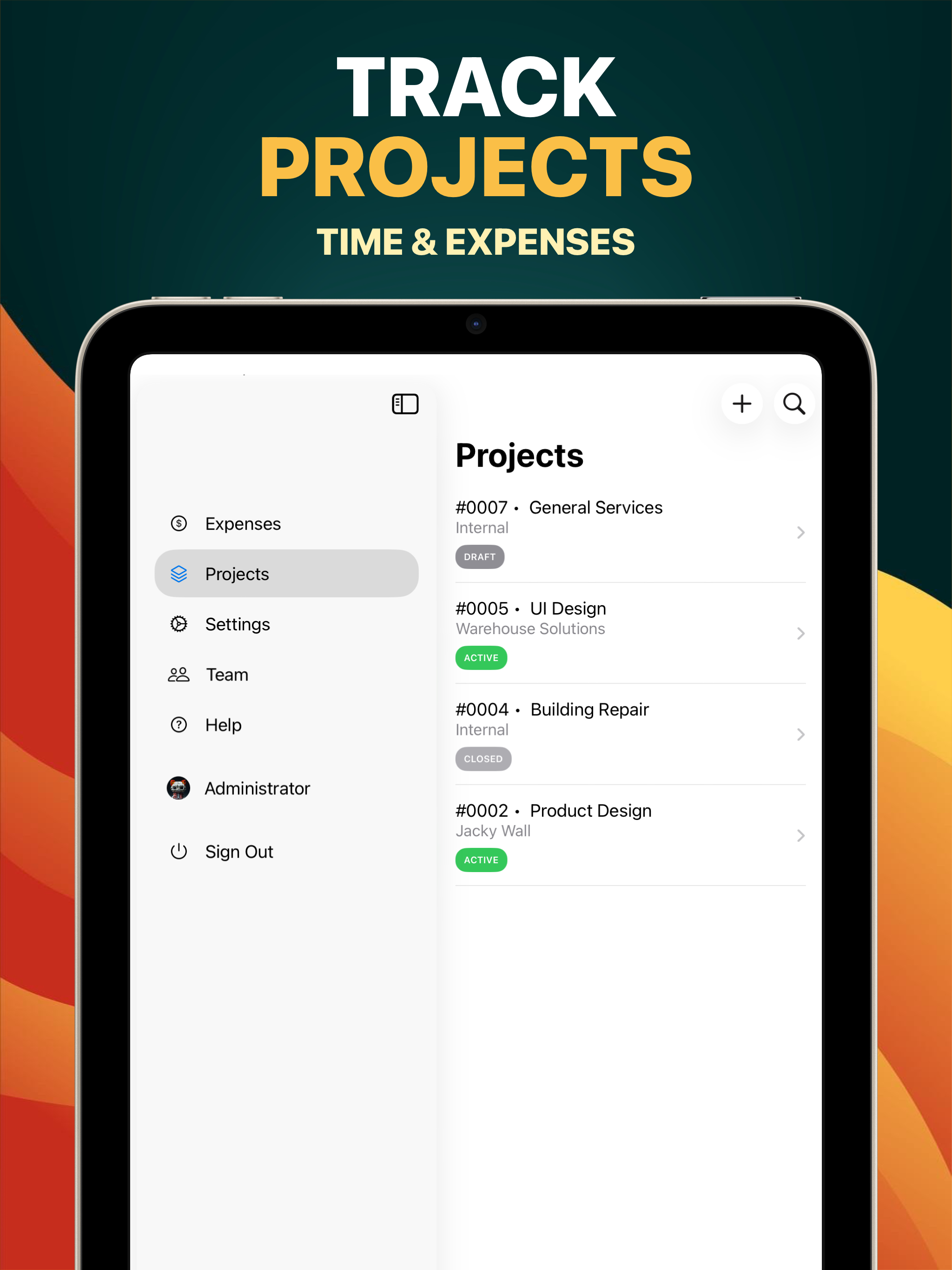 Task and Project Center