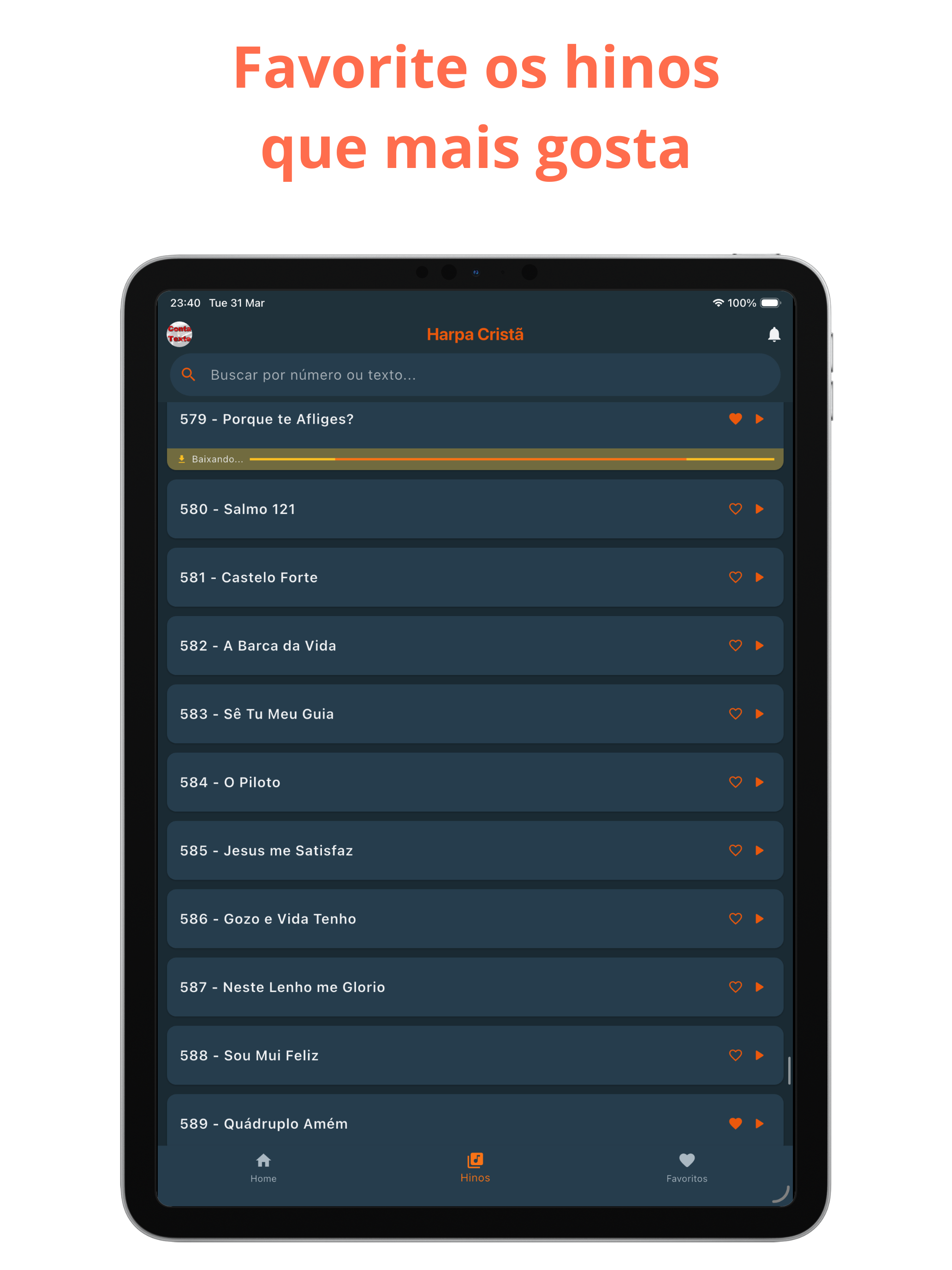 Harpa Cristã: letra e áudio screenshot 14