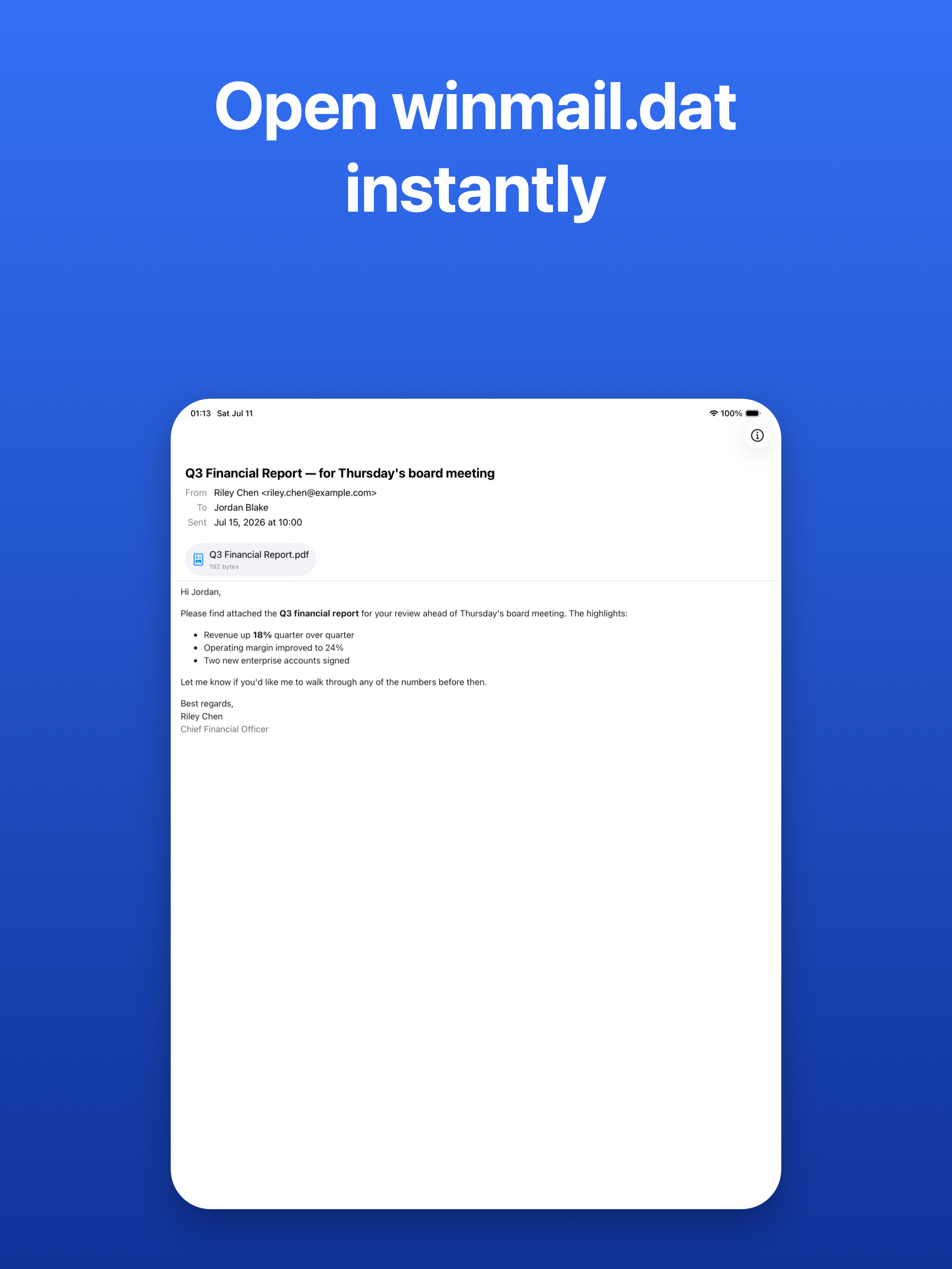 Winmail Viewer - TNEF Opener screenshot 12