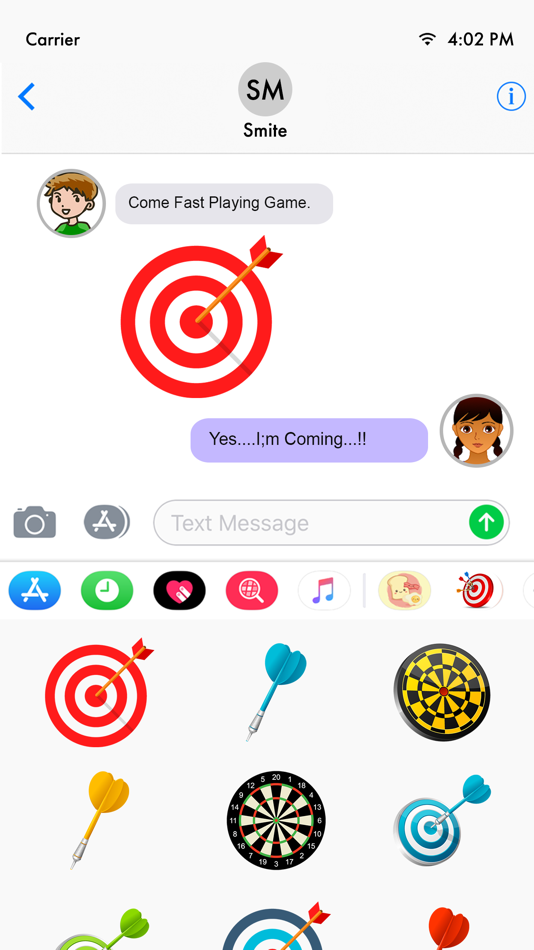 #4. Dart Stickers Pack (iOS) 由: Aman Kumar