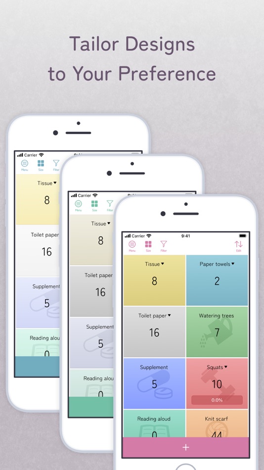 #7. Colory Tally Counter (iOS) 由: Hikari Mano