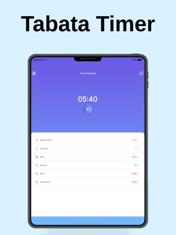 Tabata Timer - TimeMe iPad screenshot