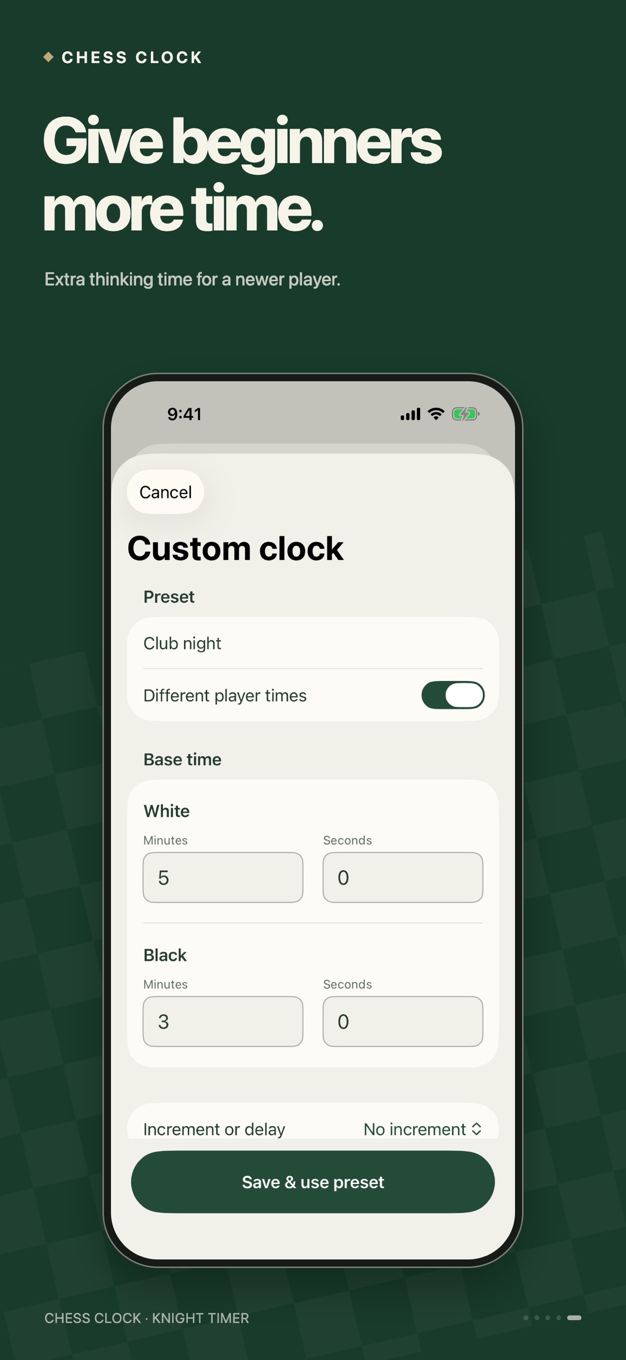 Screenshot 5 of Chess Clock: Knight Timer