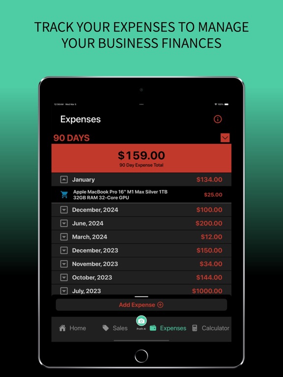 eProfit - Sell on ebay with AI iPad screenshot 4 - Utilities app