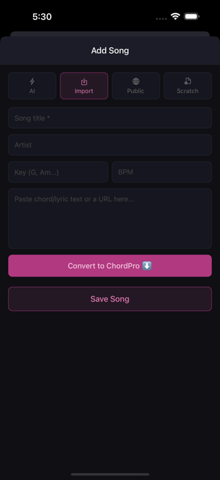 SetMate: Gig Sheets Screenshot 7 of 10
