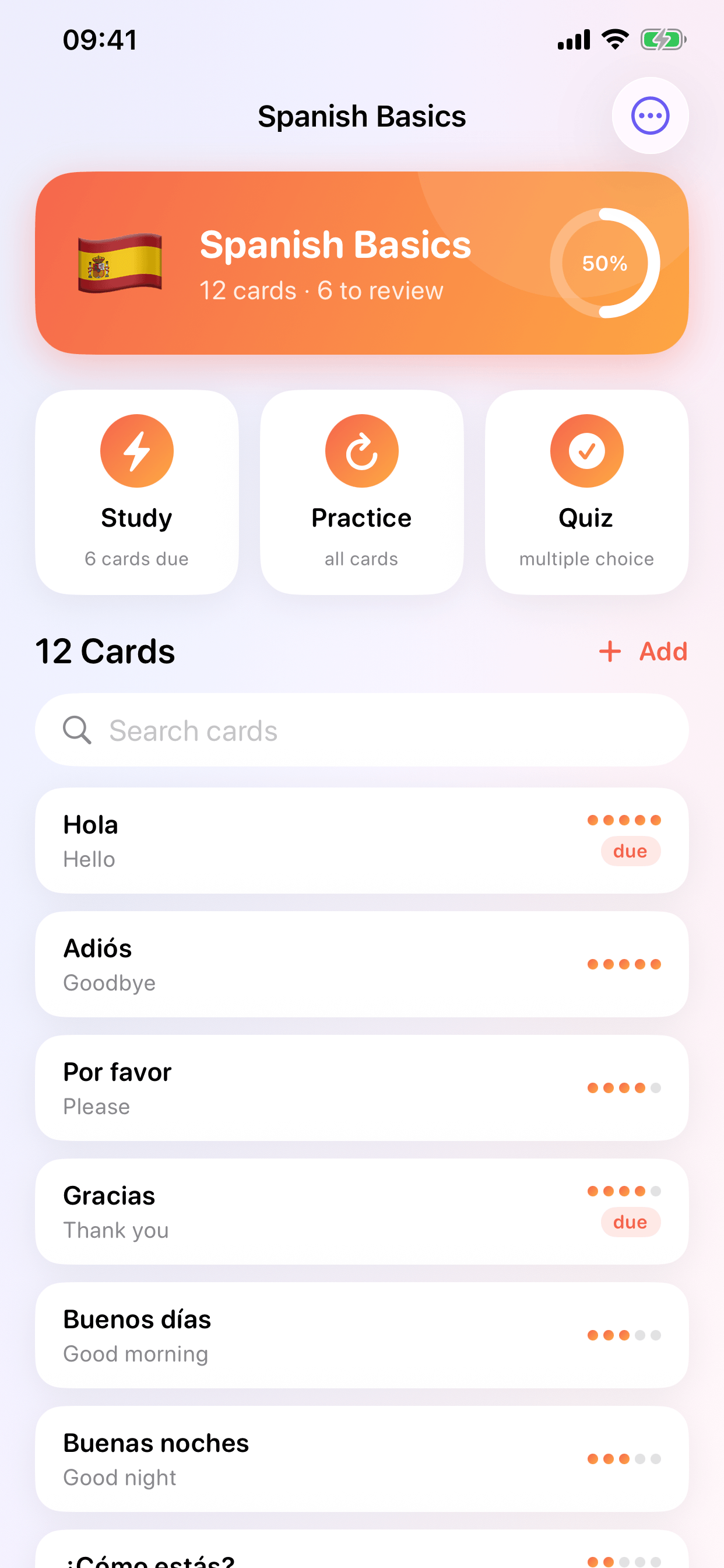 Flashcards: Study and Recall screenshot 3