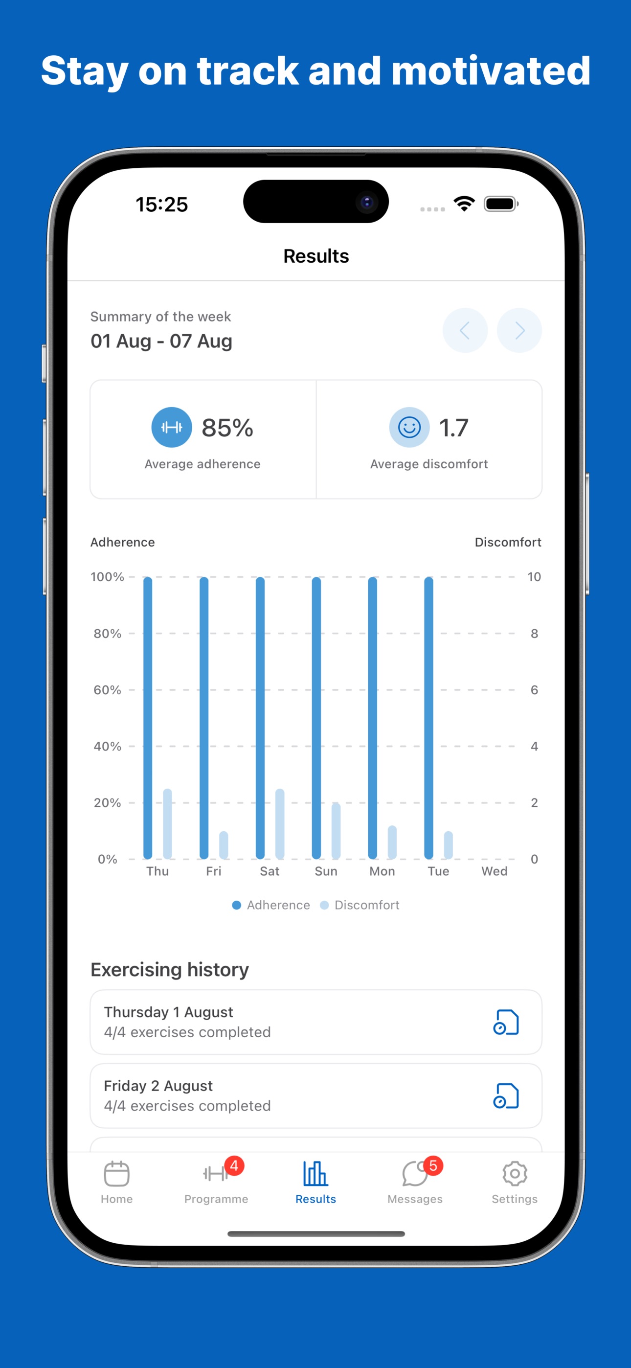 Screenshot 5 of My Exercise App