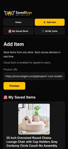 SavedBuys Screenshot 3 of 9